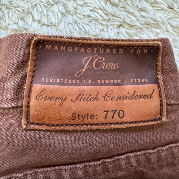 Vintage J.Crew Womens  style 770 jeans size 32 (Cut off) - Picture 5 of 13